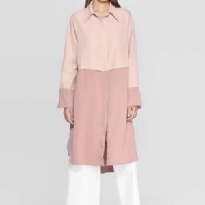 PROLOGUE Pink and Mauve Shirtdress | Medium